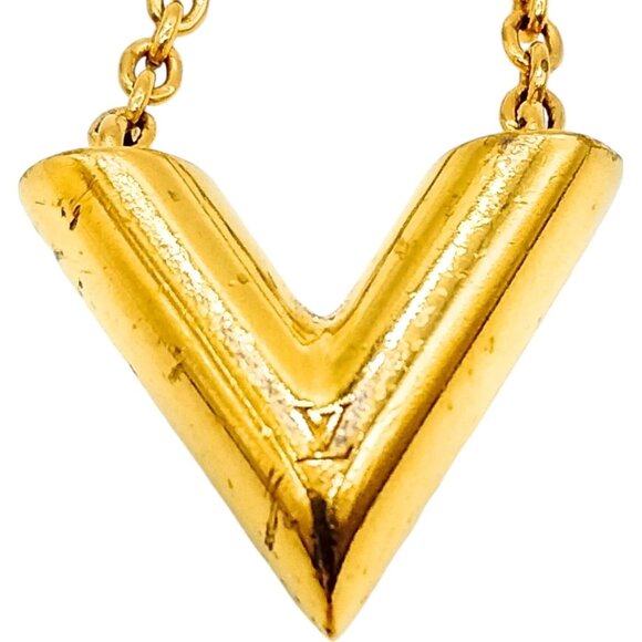 554322AT (S4) Louis Vuitton Necklace Gold Metal - Picture 3 of 9